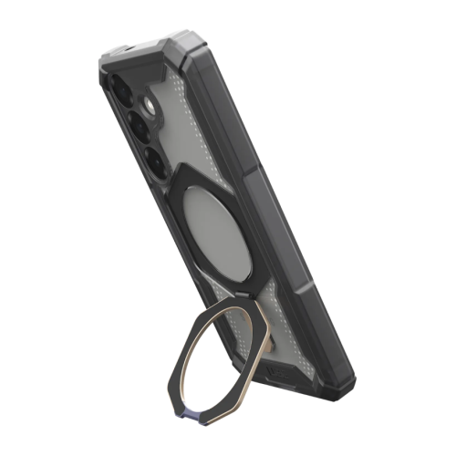 Защитный прозрачный чехол MagSafe с подставкой UAG Plasma XTE для Samsung Galaxy S25 - изображение 1