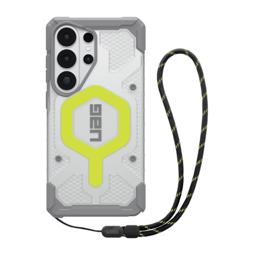 Защитный прозрачный чехол MagSafe с ремешком на запястье UAG Pathfinder Clear для Samsung Galaxy S26 Ultra