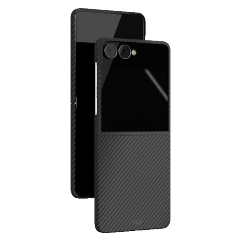 Чехол VLP Kevlar Case с поддержкой MagSafe для Samsung Galaxy Z Flip8 (Черный)