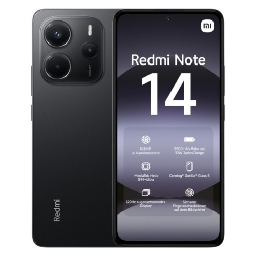 Телефон Xiaomi Redmi Note 14 128Gb (Midnight)