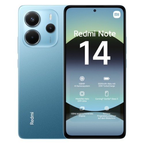 Телефон Xiaomi Redmi Note 14 128Gb (Ocean Blue)
