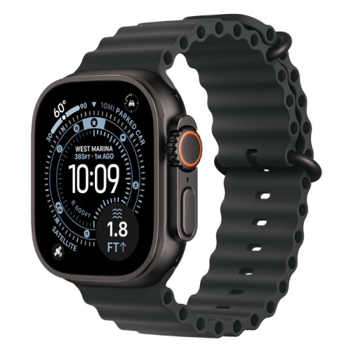 Часы Apple Watch Ultra 3 GPS + Cellular 49mm Black Titanium Case, Ocean Band (Black)