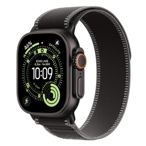 Часы Apple Watch Ultra 3 GPS + Cellular 49mm Black Titanium Case, Trail Loop (Black/Charcoal) S/M
