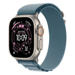 Часы Apple Watch Ultra 3 GPS + Cellular 49mm Natural Titanium Case, Alpine Loop (Light Blue) S