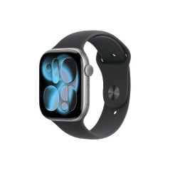 Часы Apple Watch Series 11 46mm Space Grey Aluminium Case, Sport Band (Black) M/L