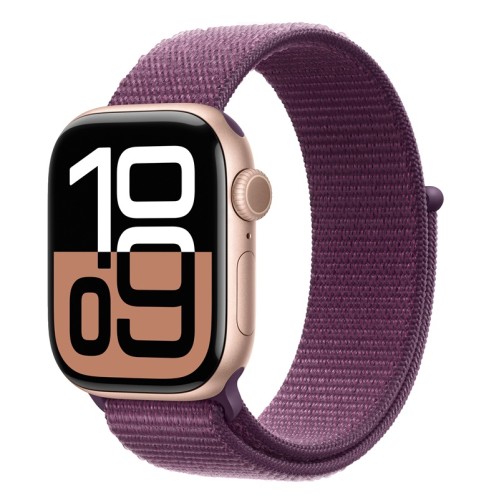 Часы Apple Watch Series 10 46mm Rose Gold Aluminium Case, Sport Loop (Plum)