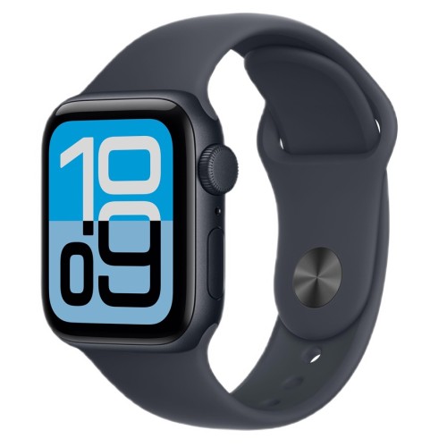 Часы Apple Watch SE 3 44mm Midnight Aluminium Case, Sport Band (Midnight) S/M