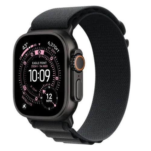 Часы Apple Watch Ultra 3 GPS + Cellular 49mm Black Titanium Case, Alpine Loop (Black) M