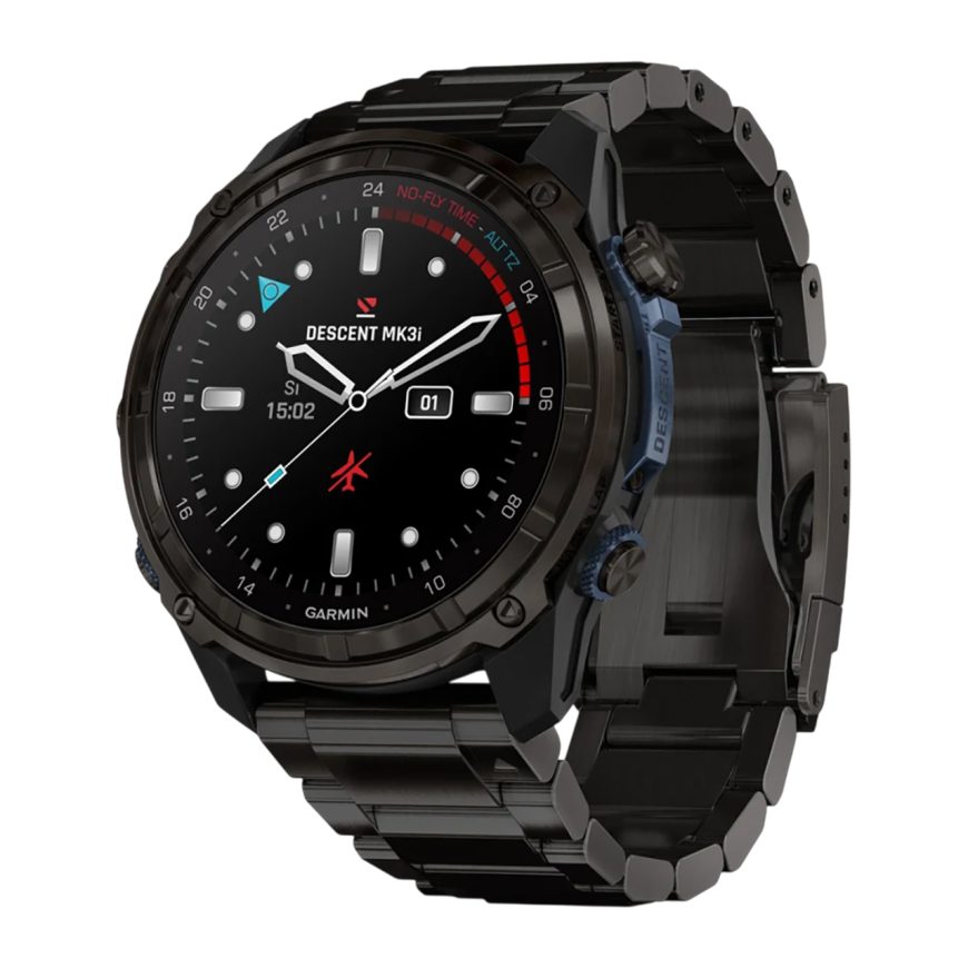 Умные часы Garmin Descent Mk3i 51 мм с титановым блочным браслетом
