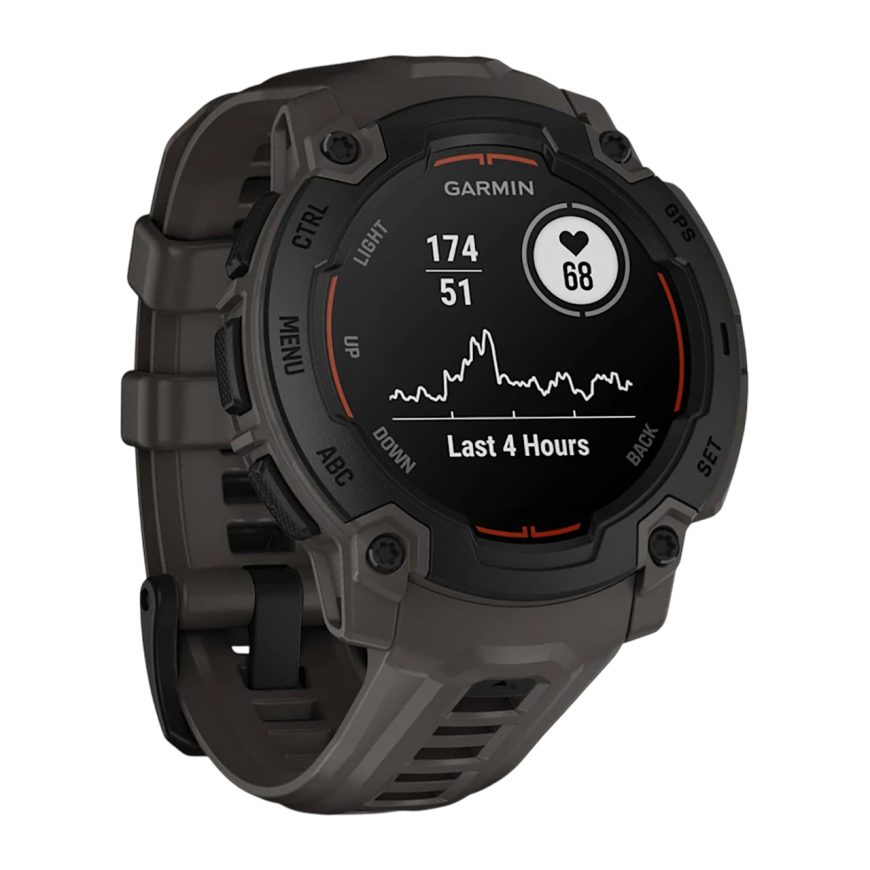 Умные часы Garmin Instinct E 40 мм с угольным силиконовым ремешком